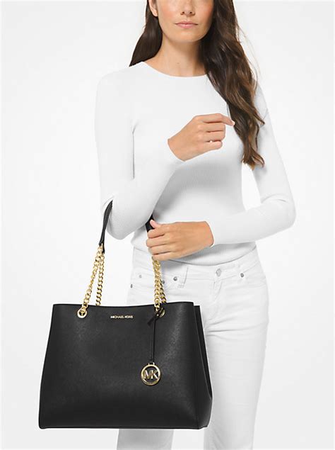 michael kors susannah large saffiano leather shoulder bag|michael kors wikipedia.